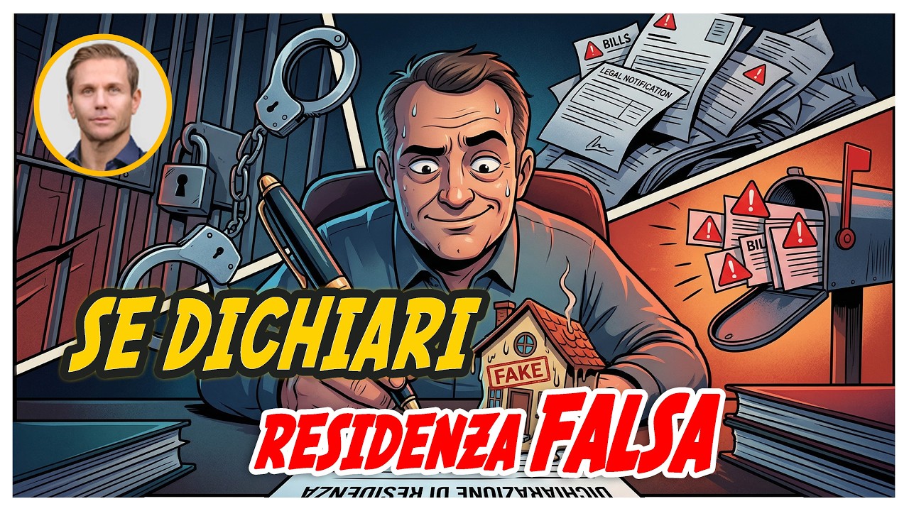Cosa rischia chi dichiara una RESIDENZA FALSA? | Avv. Angelo Greco
