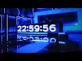 Часы Рен ТВ перед новостями в 23:00 и заставка новостей (CAMRIP)