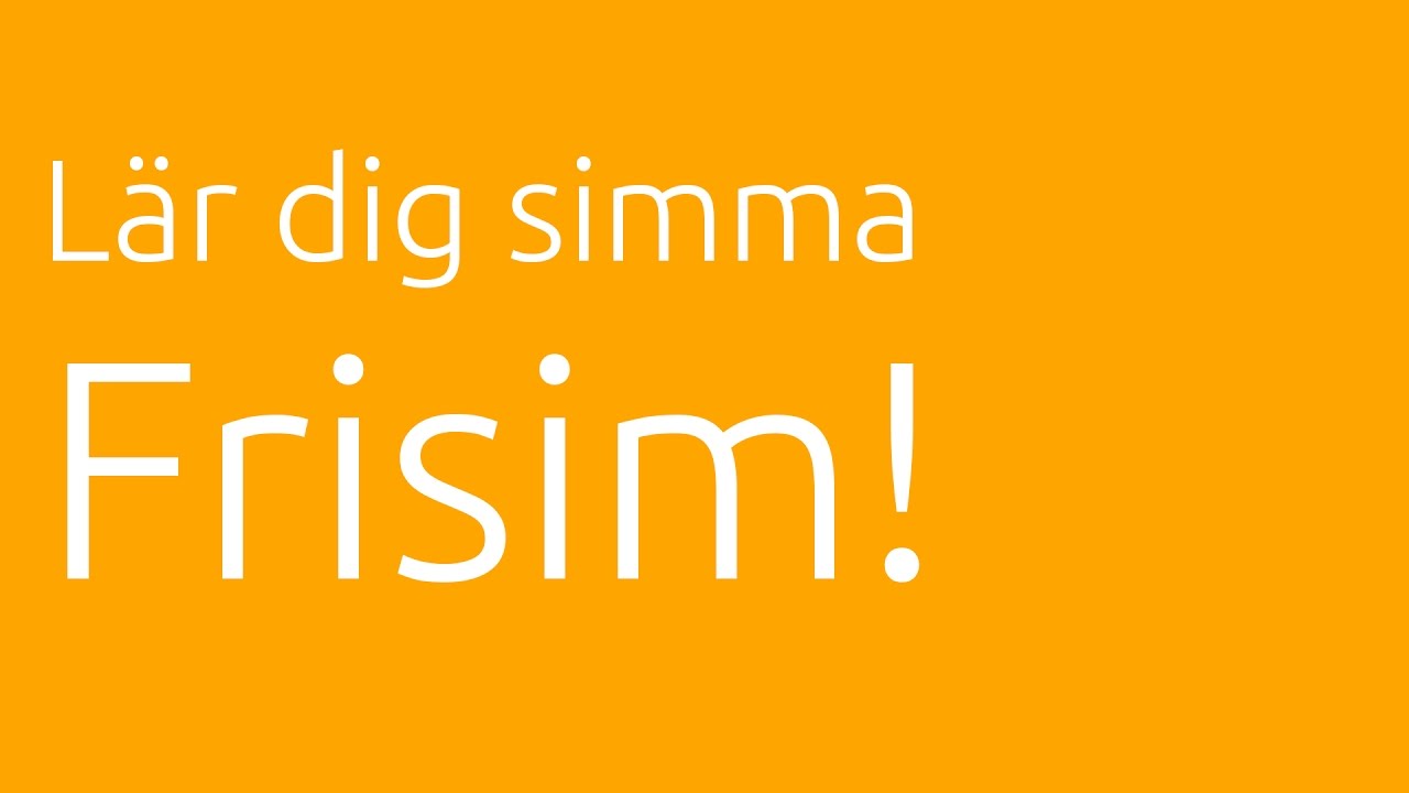 Lär dig simma frisim!