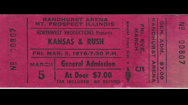 Rush Live Concert March 5th, 1976 - Caress of Stee...