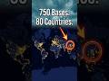 The US Has 750 Military Bases in 80 Countries — No Other Nation Has More Than 30 #shorts