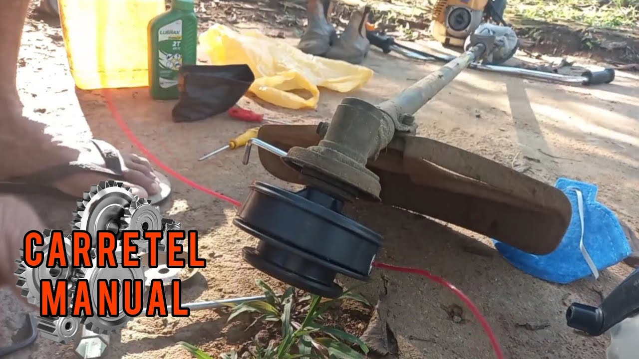 Carretel manual para roçadeira é melhor que o automático? - Vamos testar