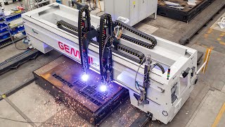 Automatic Large Steel Plate Fabrication Processes with FICEP Gemini G43HDE