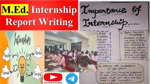 M.Ed. Internship Report Writing File | Internship File Format | University of Lucknow 