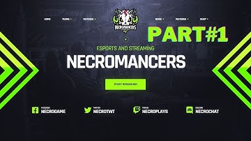 Necromancers - eSports Team & Gaming HTML Template - Part 1 | Code Solution