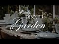 Early dinner in the garden table decor ideas  elegant jazz music  quintessential home
