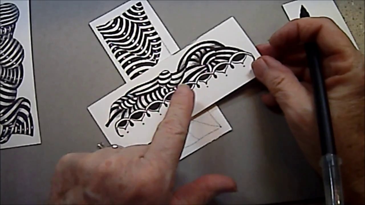 Striping Tangle Lesson Pattern #162