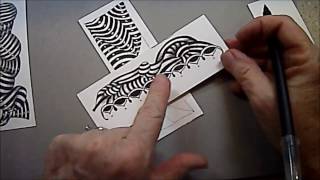 Striping Tangle Lesson Pattern #162