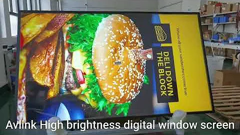 55inch 65inch 75inch high brightness digital window screen AVLINK customized monitor 3000nits