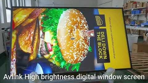55inch 65inch 75inch high brightness digital window screen AVLINK customized monitor 3000nits