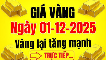 Trực tiếp giá vàng hôm nay 01/12/2025 | Bảng giá vàng trong nước 9999 24k SJC mới nhất