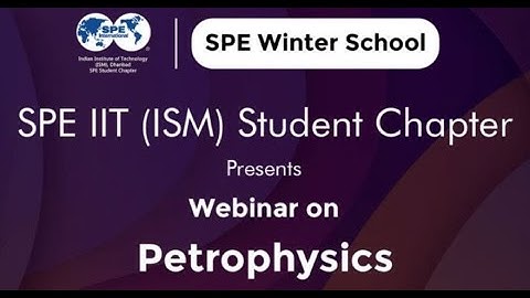 Webinar on Petrophysics