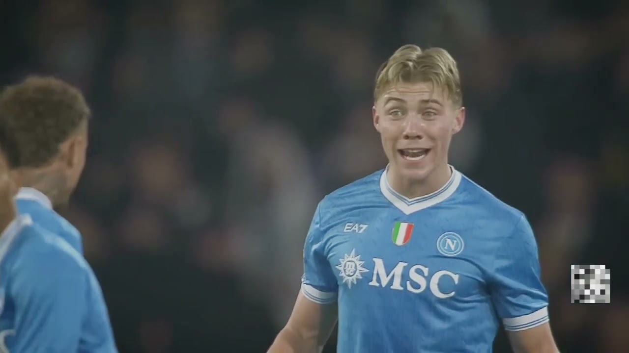 Rasmus hojlund clips from Napoli 