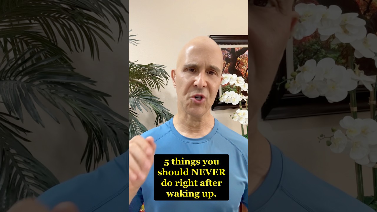 5 things you should NEVER do right after waking up. #drmandell #bed #awakening #health