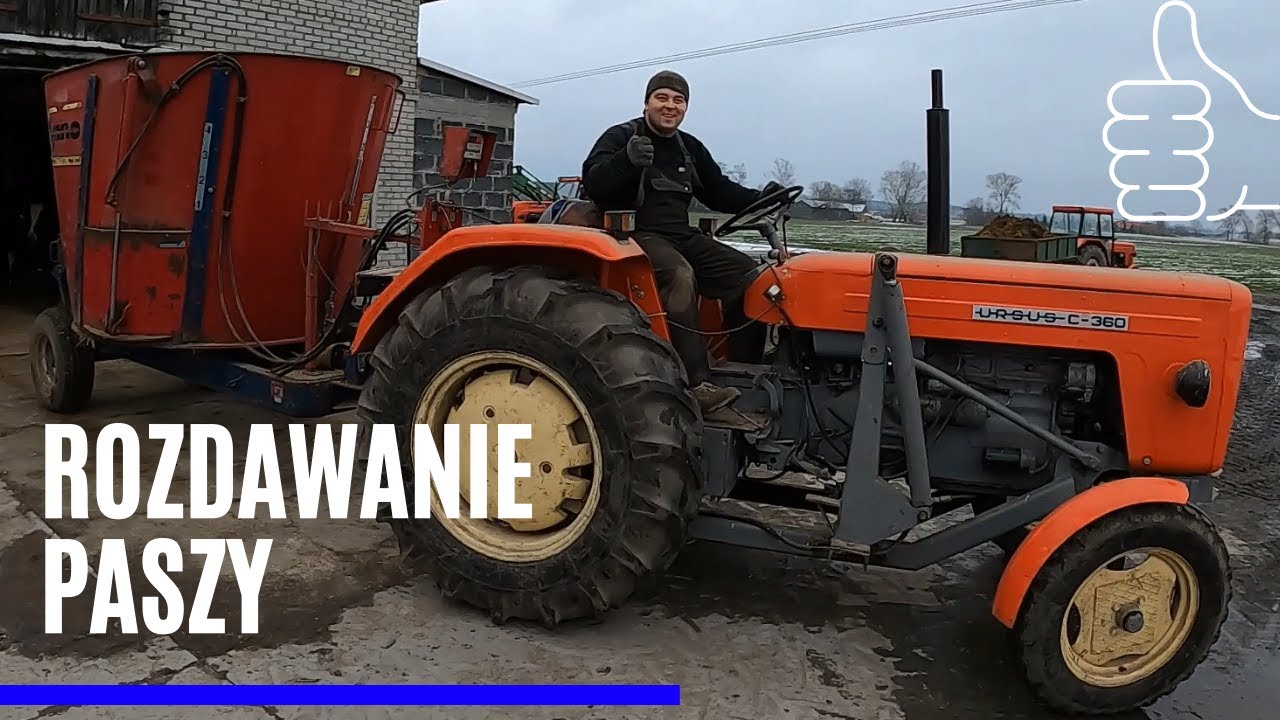 #17 Karmienie krów mlecznych, małe gospodarstwa też mogą być zmechanizowane,  Sano & Ursus & Manitou