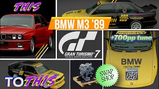 Gran turismo 7 Engine Swap BMW M3 '89 to Suzuki VGT Gr.3 Engine After 1.37 update