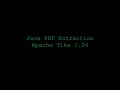 PDF Extraction in Java 11 with Apache Tika 1.26