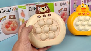 ♡ Satisfying New MINI BEAR Rare Push Game Electric Pop It toys unboxing and review | ASMR Videos