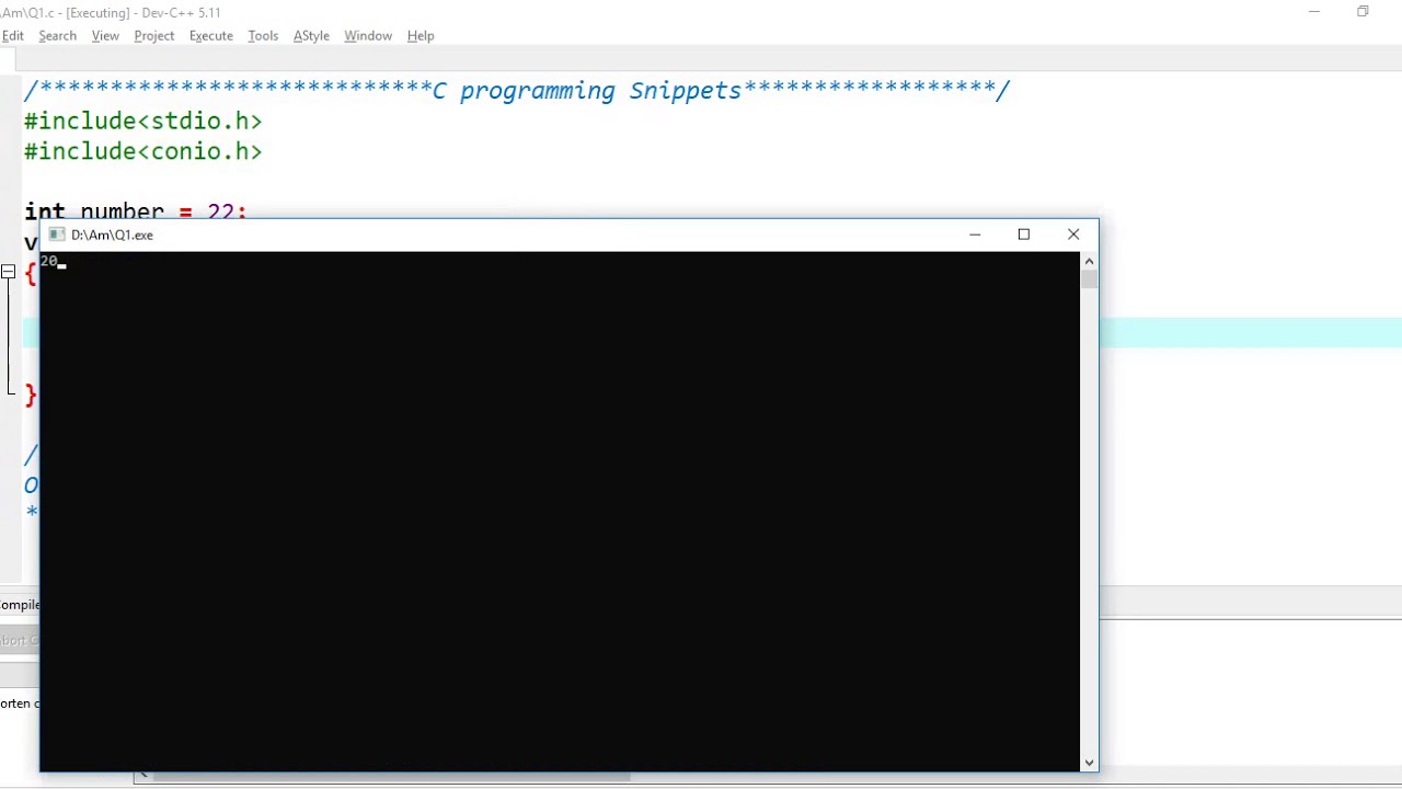 1. Snippet C Programming - YouTube
