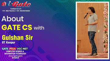 About GATE CSE | Career Scope & Opportunities | Guishan Sir | iGate Faculty |  Bhilai