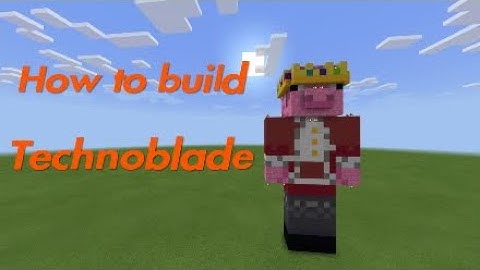 How to build Technoblade statue (Step by step)