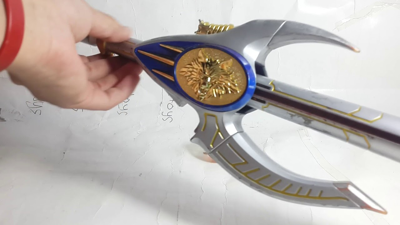 Review Dx Gao Hustler Rod Gao Ranger - Lunar Cue Wild Force Power Rangers Bandai - Scaretoys