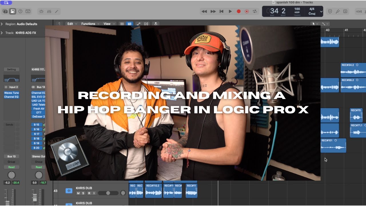 Запись и сведение хип-хоп композиции в Logic Pro X