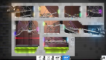 Bridge Constructor Portal level 43