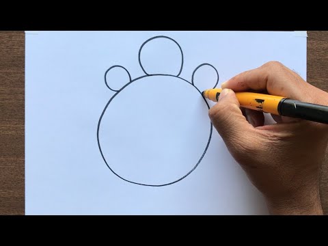How to Draw a Turtle from letter O