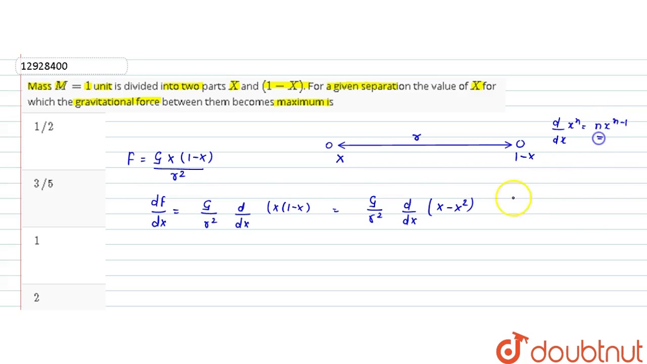 Get Mass M 1 Unit Is Divided Into Two Parts X And 1 X For A For Android Free Wallpaper Mass M 1 Unit Is Divided Into Two Parts X And 1 X For A Desktop Wallpaper Free