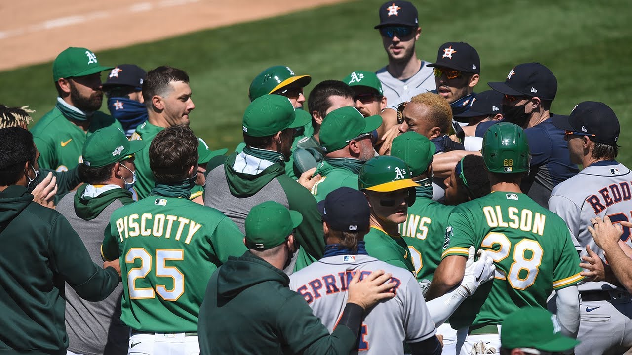 Bench-clearing confrontation over simmering Astros-Dodgers feud