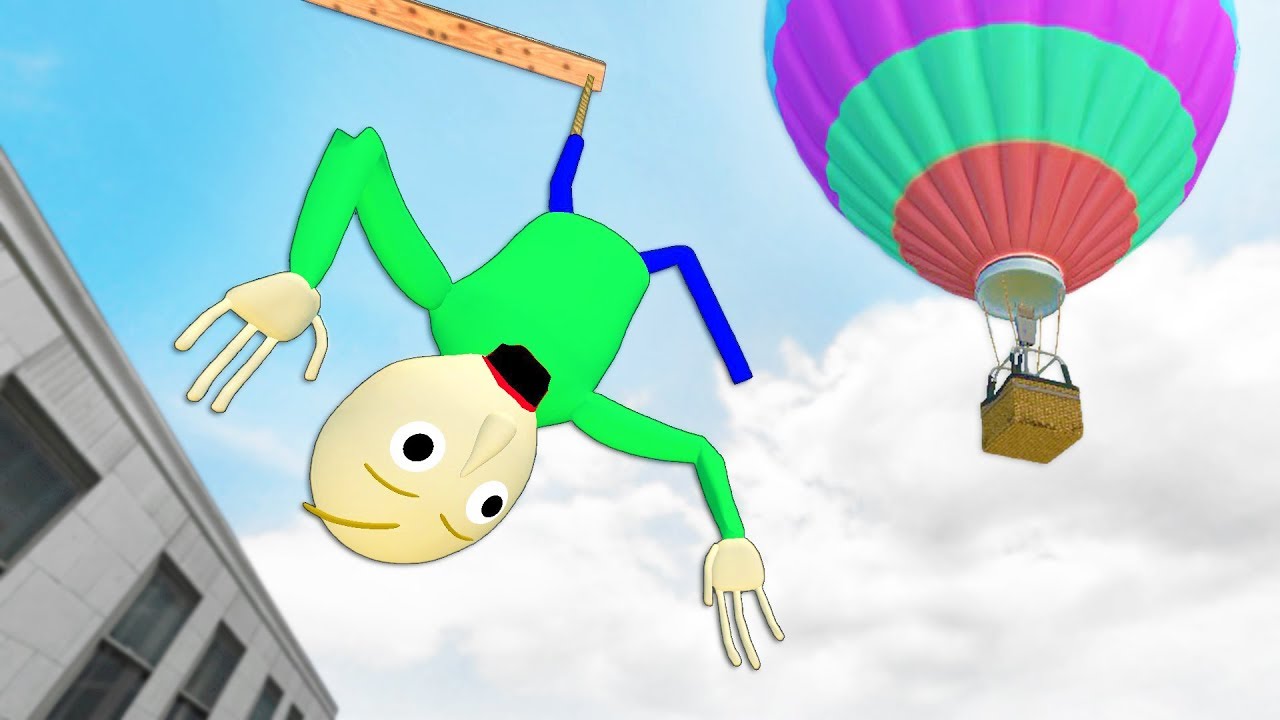 Baldi's Basics: Рэгдолл Прыжки и Падения [GMOD] - Серия 11