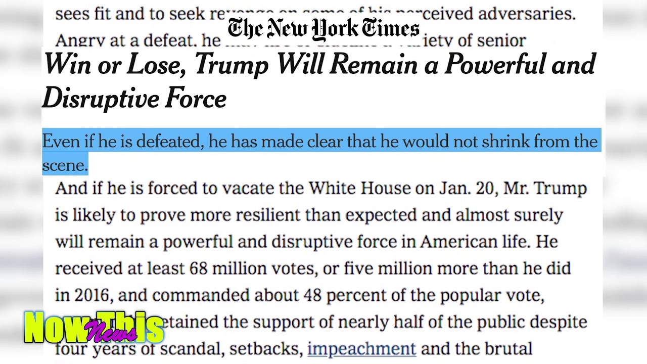 The New York Times | Win or Lose, Trump Will Remain a Powerful and Disruptive Force.