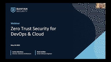 Webinar - Zero Trust Security for DevOps & Cloud