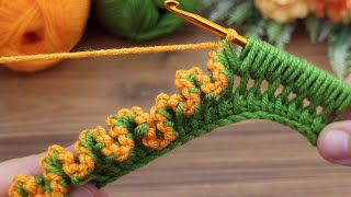 Wow!! I made something very stylish with a fork and wool thread, let's watch #crochet #DIY #knitting