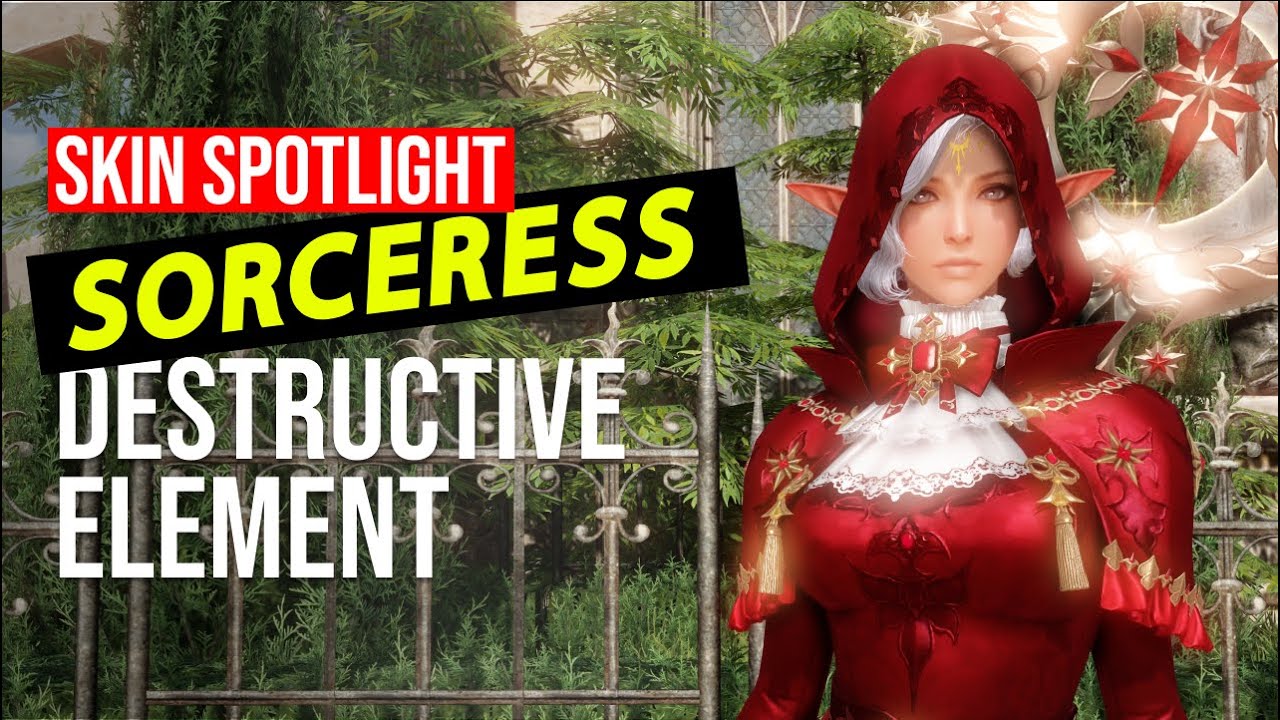 Exclusive Sorceress Destructive Element Skin Spotlight Lost Ark (4K