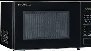 SHARP Black Carousel 1.1 Cu. Ft. 1000W Countertop Microwave Oven (ISTA 6 Packaging)