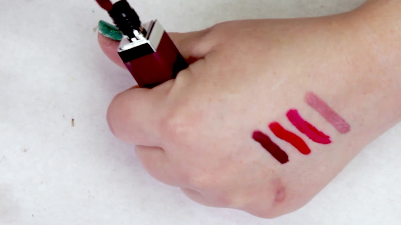 Burberry London Liquid Lip Velvet: Oxblood, Regiment Red, Fawn Rose, and  Magenta Review and Swatches - YouTube