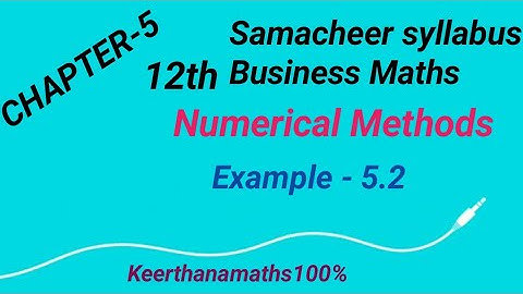 12th - Business Maths - Chapter 5 - example 5.2