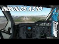 MSFS iniBuilds Airbus A310 GUSTY Crosswind Landing at KLAX | Parallel Runway Ops!