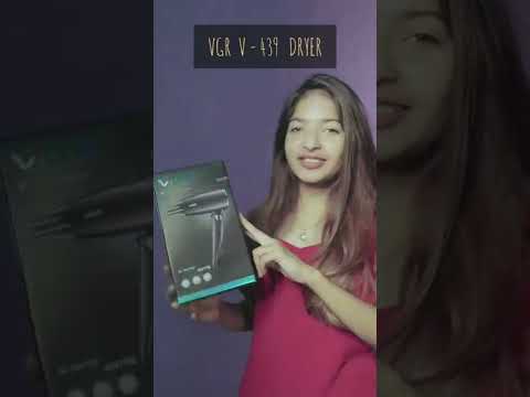Компактний фен со складной ручкой для волос 1600 Вт VGR V 439 Фен для волосся дорожній зі складною ручкою, відео 1