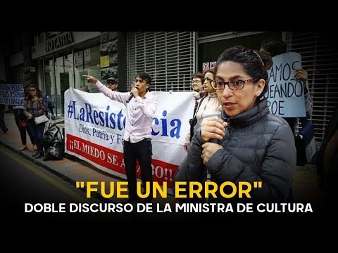 "Fue un error": ministra de Cultura cambia de postura tras reunión con la Resistencia