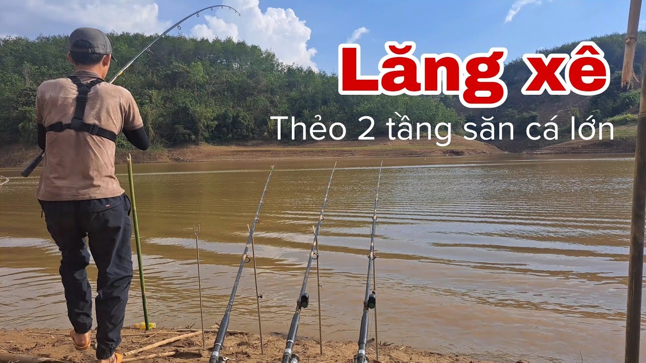 CÂU CÁ CHÉP SÔNG Bằng Mồi Lăng Xê: Thẻo hai tầng phát huy khả năng săn cá lớn!