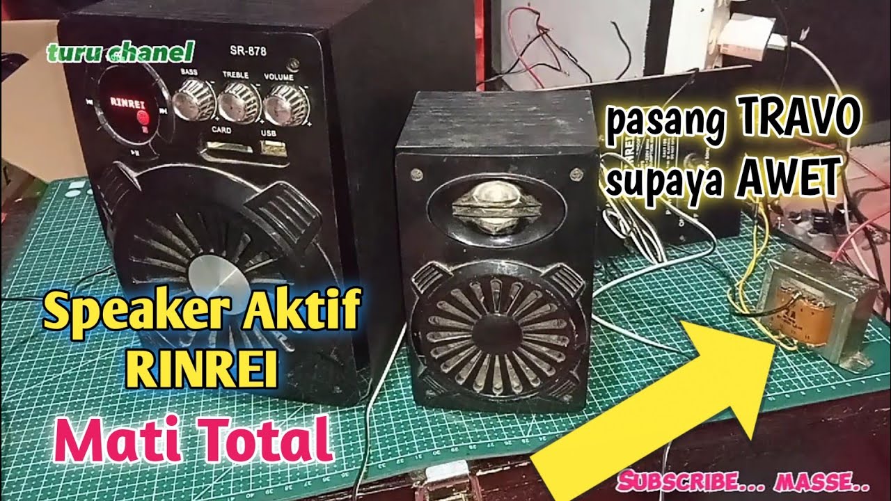 Cara Pasang TRAVO ke Speaker Aktif RINREI || PSU lebih awet