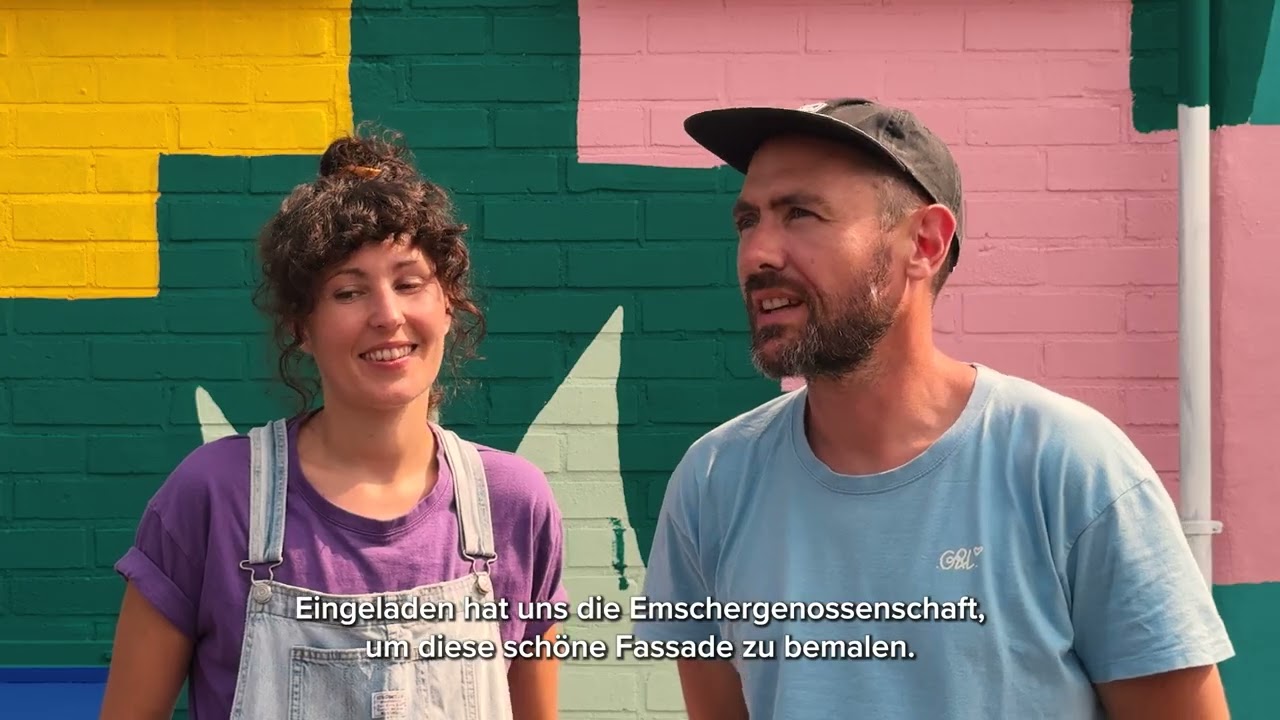 Guillaume & Laurie: „Emscher Super Future“ (2024, Bottrop) – erstes Kunstwerk an der Boye