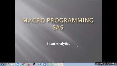 Macro programming in SAS Part 1. http://www.swananalytics.in/