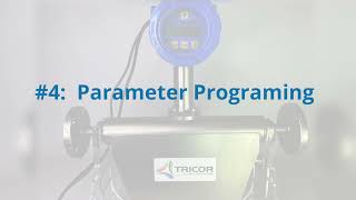 TRICOR Coriolis Flow Meter Programming - #4 Parameter Programming