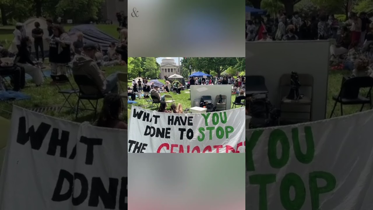 UNC students pitch tents to protest Israel-Hamas war 