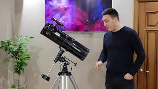 Телескоп polcraft 150/750 и 150/1400 видео обзор
