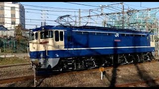 【JR貨物】特急色化されたEF65 2066が運用復帰 東海道線 貨物支線 浜川崎駅